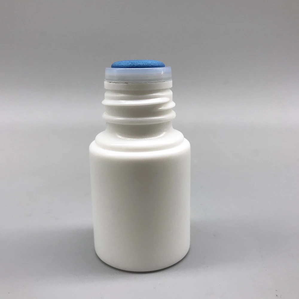 30ml PET Plastic Bottle Empty Liquid Sponge Head Applicator Bottle for Skin Care Scalp Hair Care
