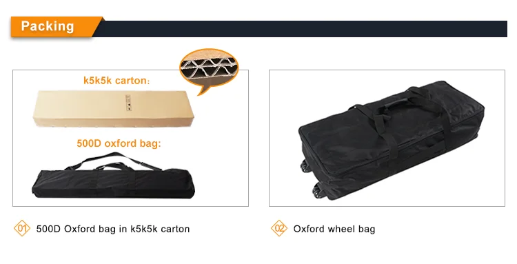 Portable adjustable modern design 10x10 3x3 size exhibition trade show booth display