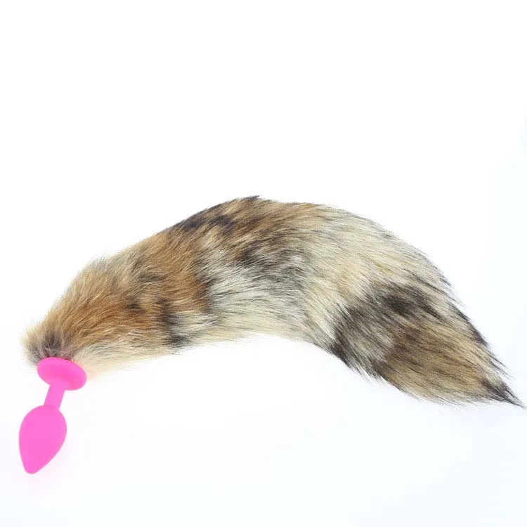 
Fetish Sex Toys Silicone Anal Plug Furry Long Tail 35cm Long Fox Horse Tail Butt Plug Flirt Adult Games Cosplay 