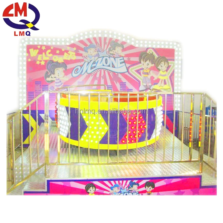 luna park equipment amusement rides mini tagada with LED light