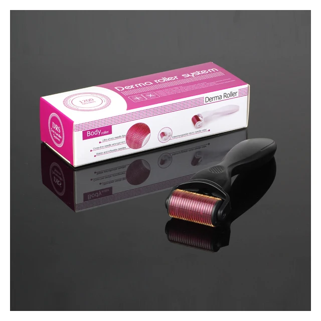 derma reduces stretch marks silver handle color face 1200 needles meso roller