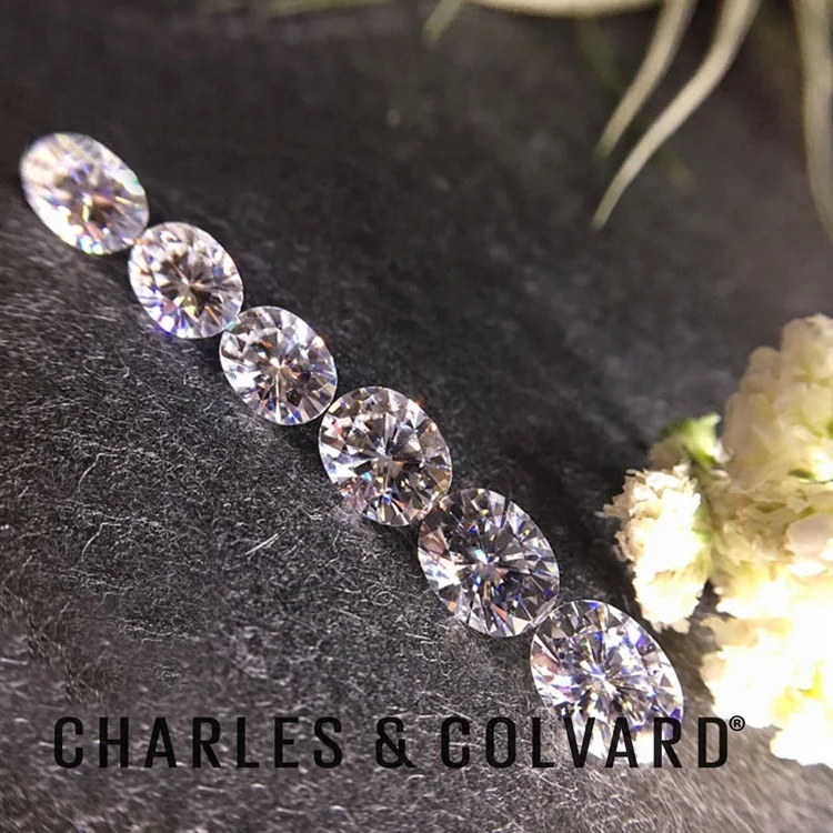 
1 to 9 Carat VVS DEF Color Charles Colvard Forever One Oval Brilliant Cut Moissanite Loose Wholesale, Colorless Moissanite 