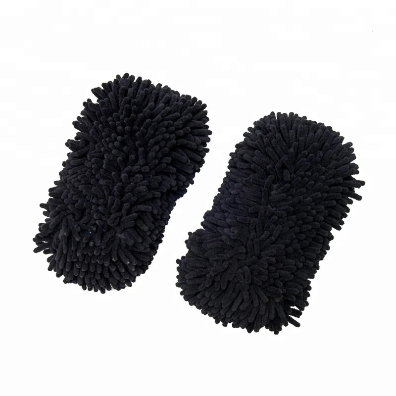 
25.4CM Car Wash Chenille Microfiber Premium Scratch-free Wash Mitt with Sponge 