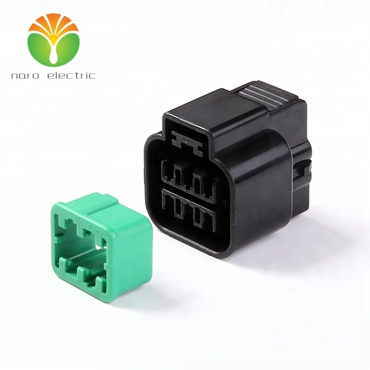 PB625-06027 black automotive male 6 pin 2.3 series PBT material car plug connector DJ7062-2.3-21