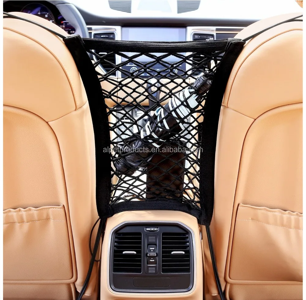 Dog Car Storage Backseat Barrier Fence Net Organizer