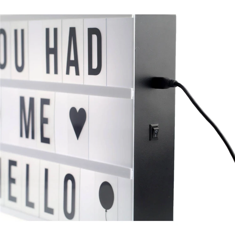 Модные дизайнерские A4 размер Милая язык лампа натяжение ткани кино Лайтбокс