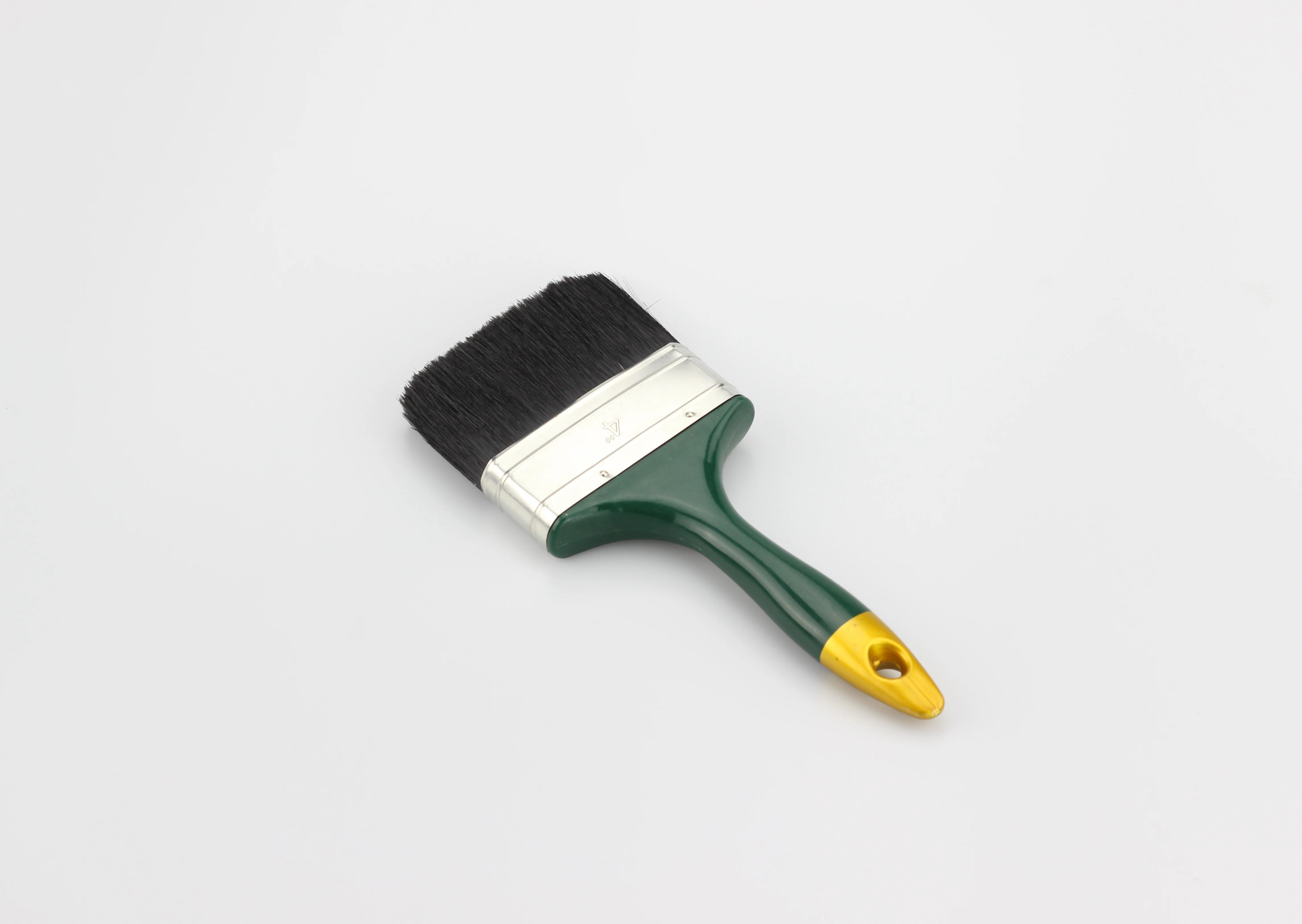 High Quality Wooden Handle Bristle Painting Oil Paint Brush Professional Green