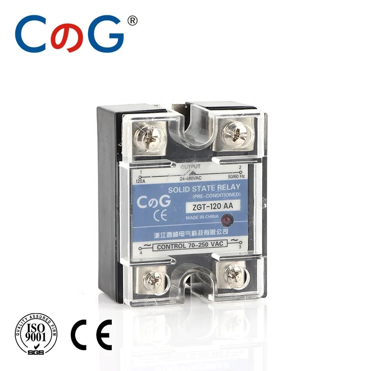 CG AC к AC 120A ССР твердотельный регулятор напряжения реле