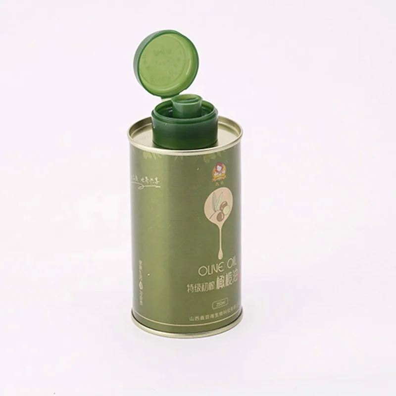 Wholesale Olive Oil Round Tin Bottle Container 250ml 500m 1L 3L