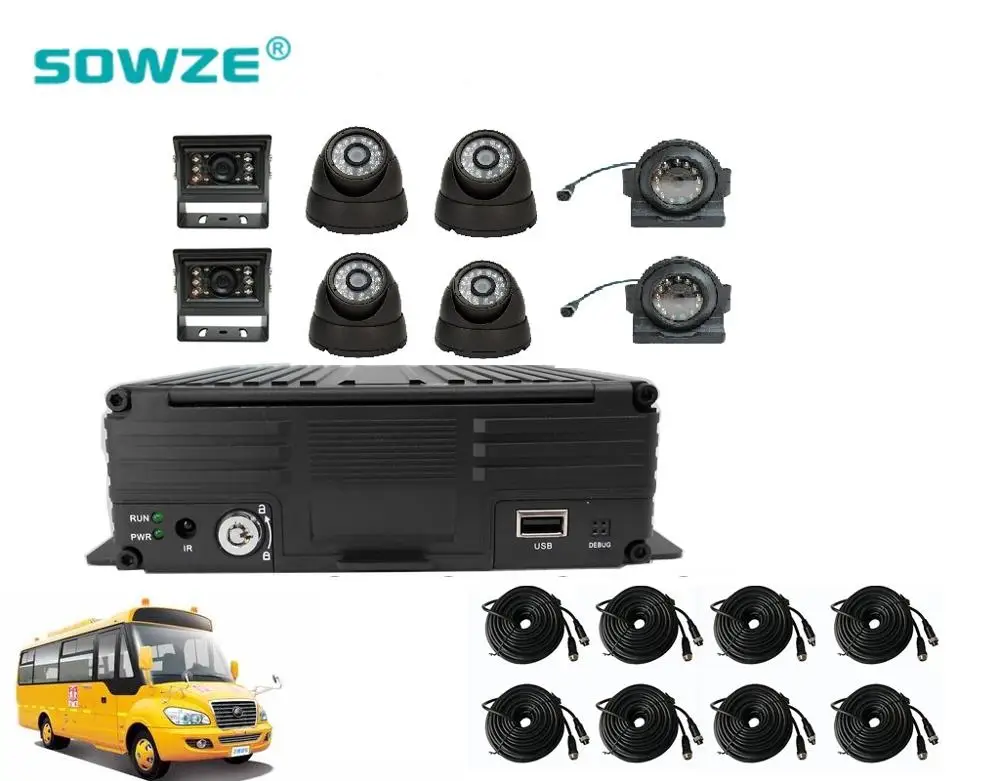 8 channel 3 г GPS Мобильный видеорегистратор комплекты Автомобильный видеорегистратор 1080N