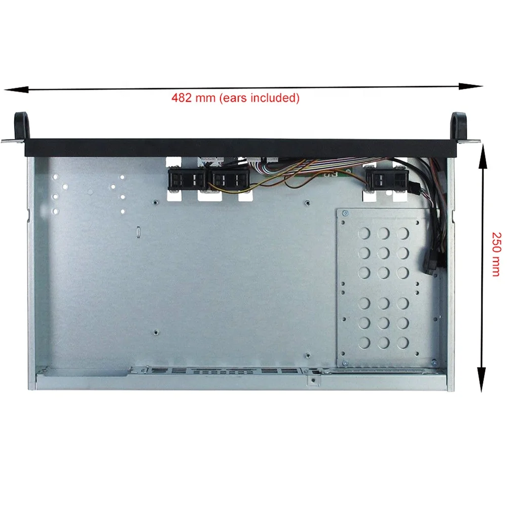 1U mini itx Монтажная стойка корпус сервера itx мини корпус itx с блоком питания