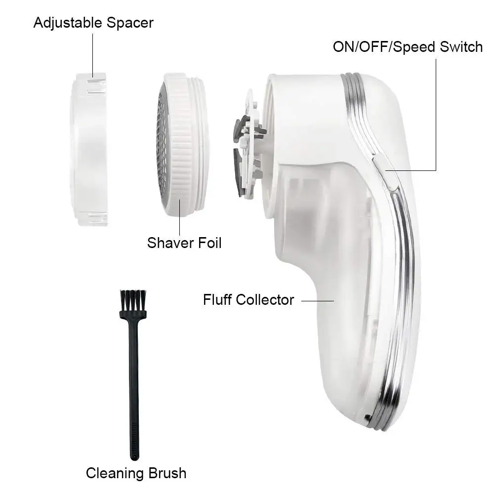 
Electric Lint Remover Portable USB Rechargeable Clothes Fabric Shaver Cordless Sweater Defuzzer Remove 