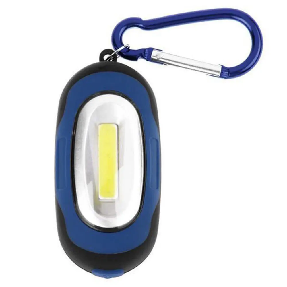 Waterproof mini COB LED Flashlight Camping Torch Light Lamp Keychain Portable