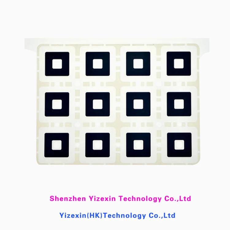 Professional factory widely applied membrane switch rubber dome switch keyboard