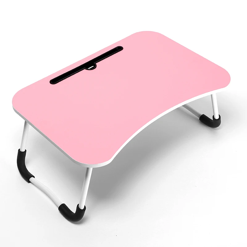 Low price wooden laptop desk MDF Board foldable laptop bed table