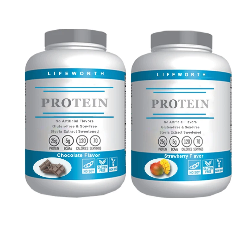 Молочный протеиновый изолированный порошок фирменной торговой марки Lifeworth