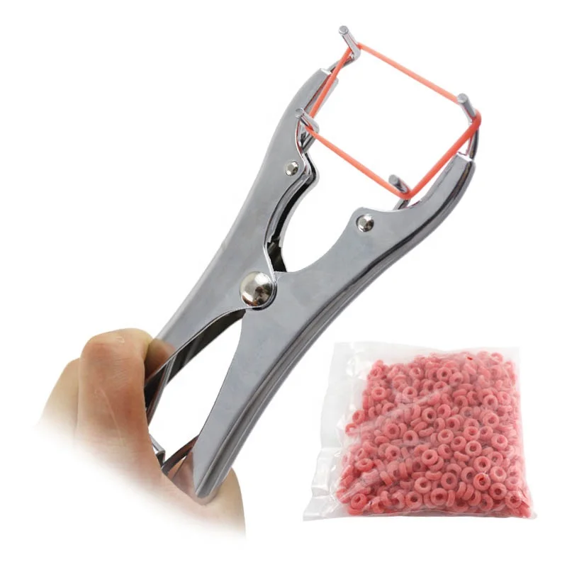 ветеринарные инструменты овцы кастрации кольцо резиновое кольцо щипцы свинья хвост резка зажим бескровные кастрации плоскогубцы