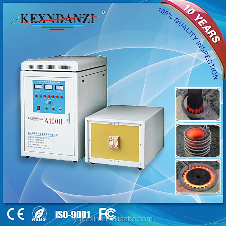 100kw portable supersonic frequency induction heating hardening equipment
