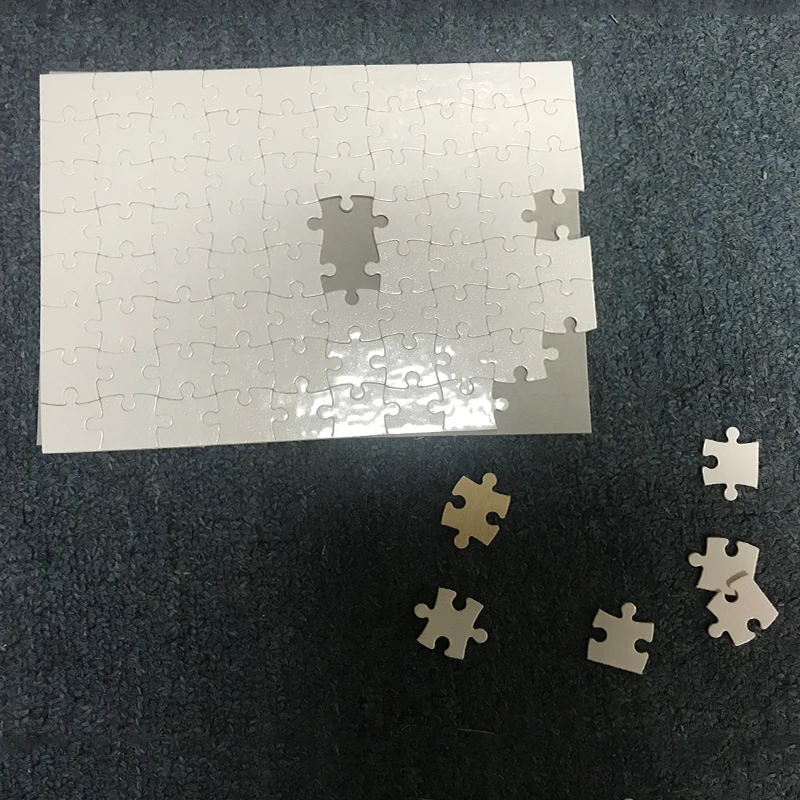 A5 Size  ,80 piece  Sublimation blank Paper  Puzzle  Jigsaw For  Heat Press Machine Printing