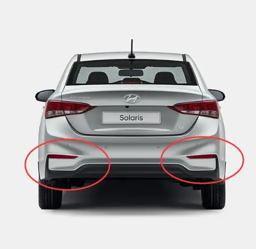 LED Rear Fog Lamp Tail Braking Light For Hyundai ACCENT SOLARIS VERNA 2017 2018 Accessories