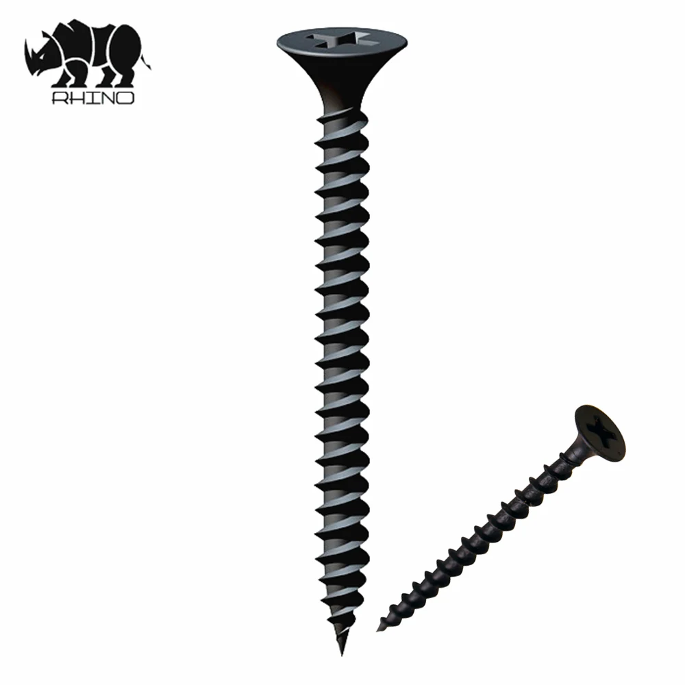 Factory Supply Bugle Head Black Phophating Quality Drywall Screw