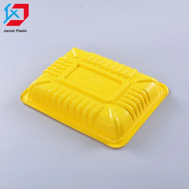 Customized disposable plastic meat tray food storage vacuum seal container