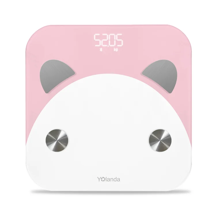 Cute Bear Design Smart Body Fat Scale BT Bedroom Scale Lose Weight Fitness Body Composition Analyzer Digital Balance