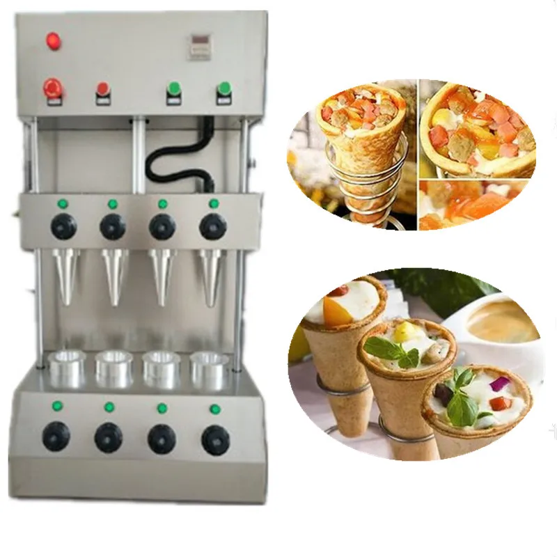 Automatic Pizza Cone Machine Commercial Food Snack Display Pizza Cone Oven Production Line Bakery Equipment