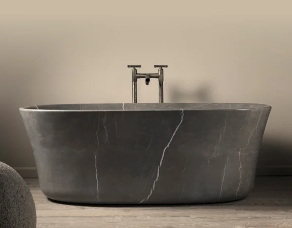 2019China stone freestanding solid granite marble bathtub prices