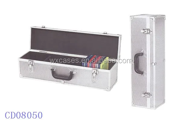 high quality 50 CD disks(10mm)aluminum CD DVD storage box wholesales From Manufacturer In Nanhai,Foshan,Guangdong,China
