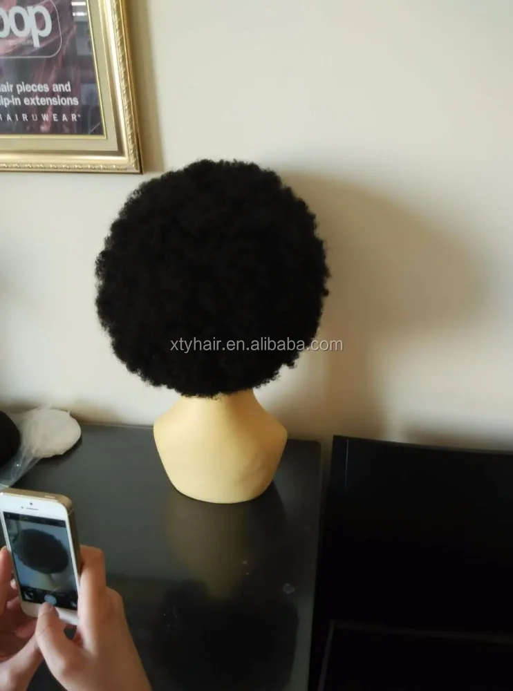 Michael Jackson style afro lace wig 100% human hair full lace wig, lace front wigs black men