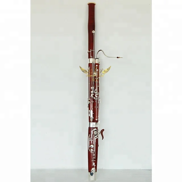 Roffee Adult Silver plated C tone Maple Wood Bassoon