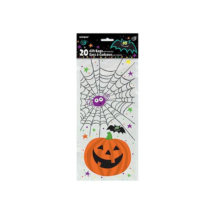 Halloween  cello treat bag,Halloween cellophane bags ,holiday candy bags