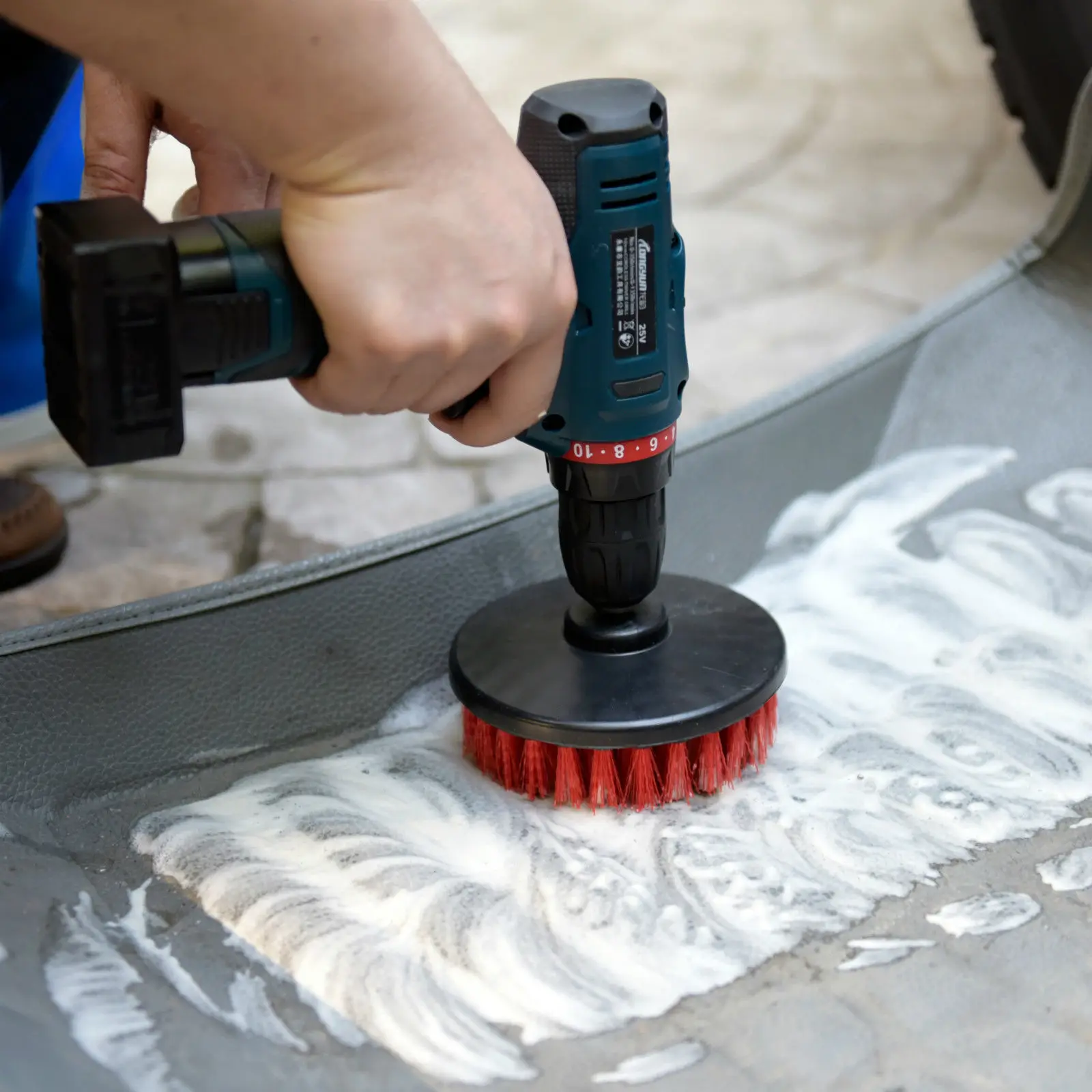 Drillbrush Bathroom Surface Tub Brush Scrubber Drill Power Cleaning kit