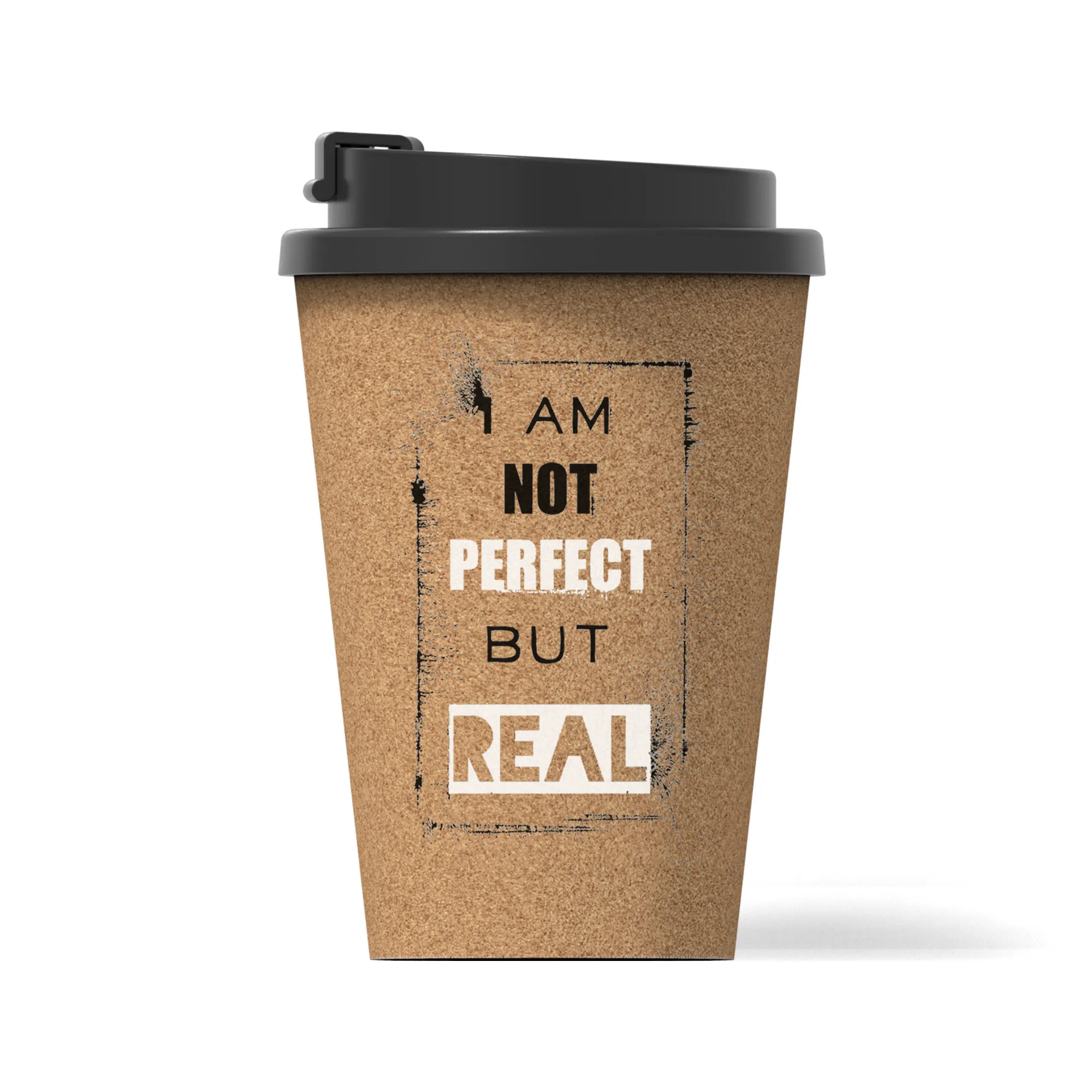 Take Away  Wholesale Coffee Mug with Lid Customized Reusable To Go 450ml Travel Cork Coffee Mug Eco Friendly Reusable Coffee Mug