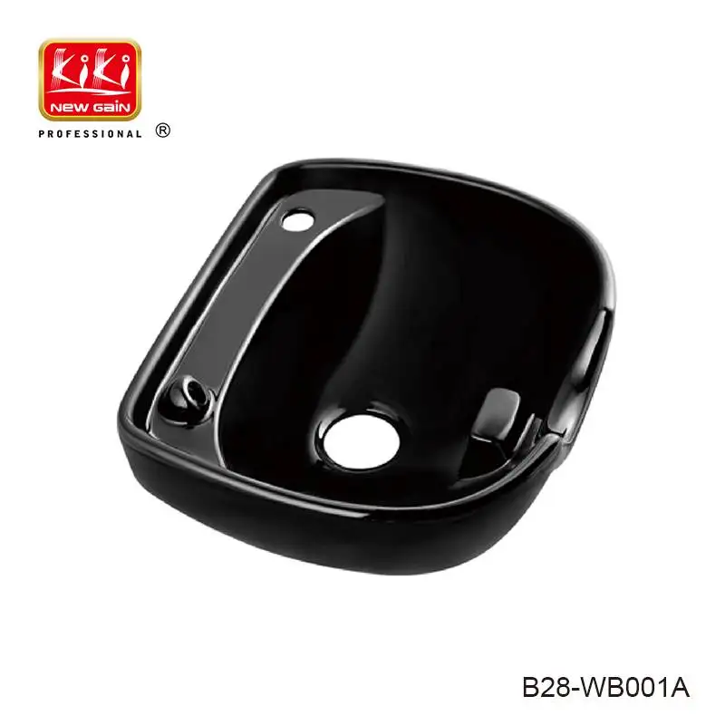 KIKI NEWGAIN Modern Ceramic Salon Shampoo Bowl Backwash Basin for Beauty Salon