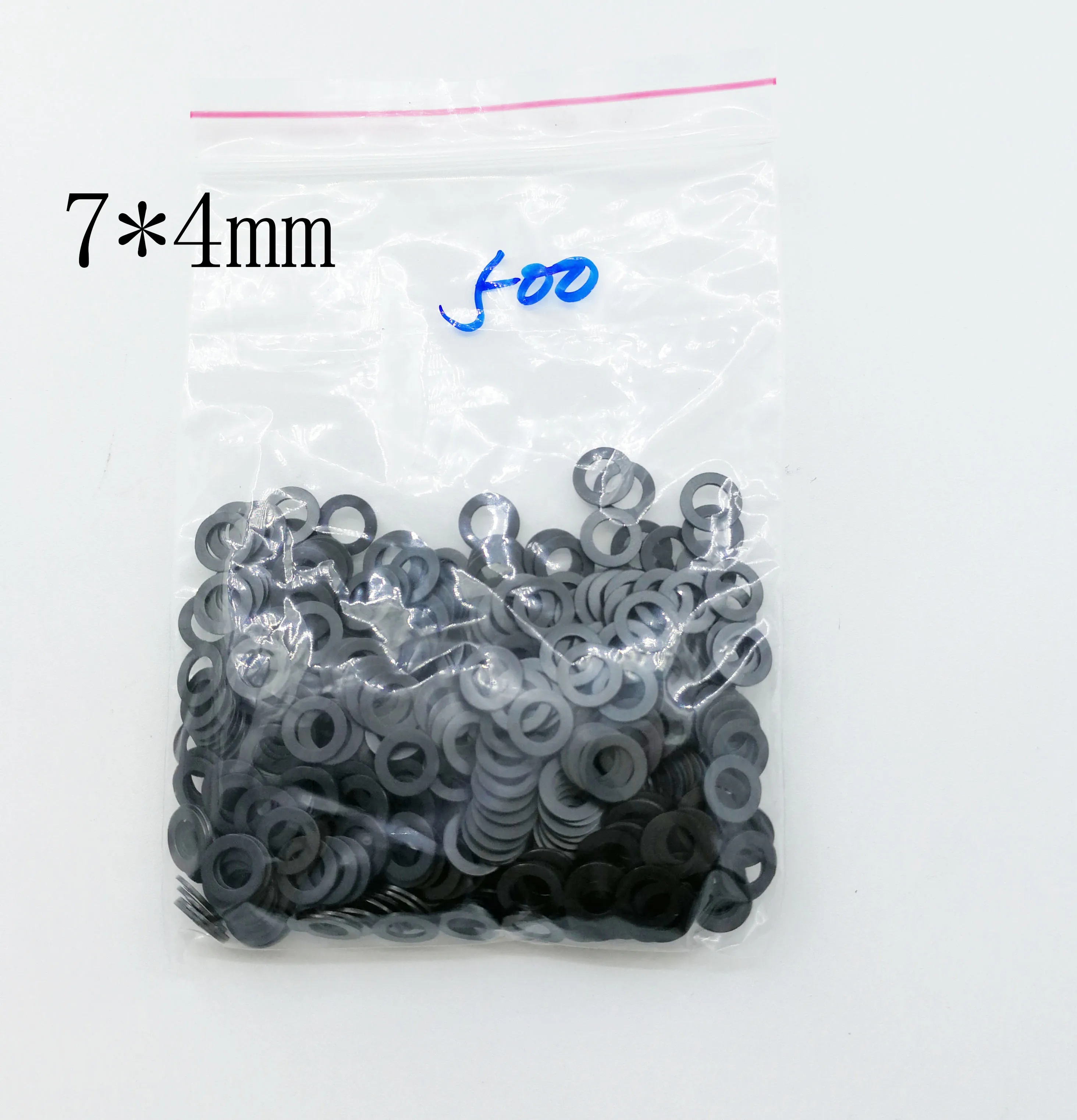 
6*4mm 7*4mm 7*5mm pet hair Scissors parts black pvc washers 