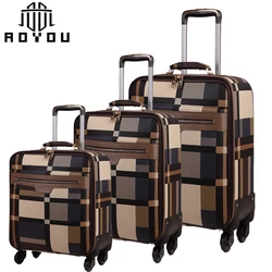 2019 hot-sale 3pcs 16/20/ 24 inch women travel suitcase luggage bag sets cart luggage