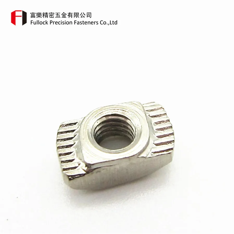 Aluminum profiles accessories hardware roll-in t slot nut sliding nut