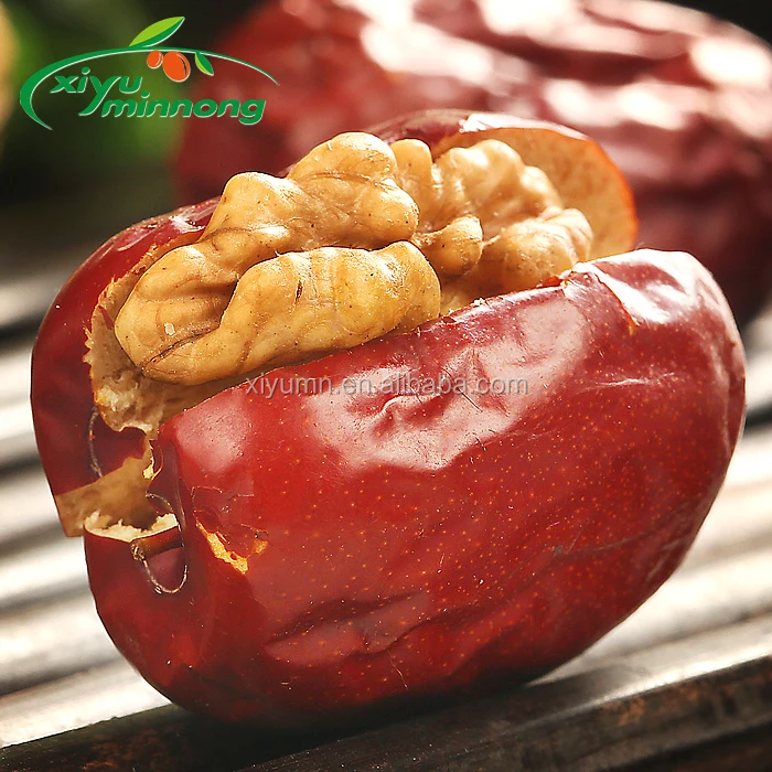 Xinjiang hotan red dated with wensu walnut kernel