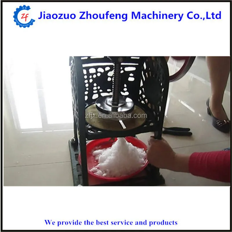 Manual ice shaving machine for drinks crushed ice machinery