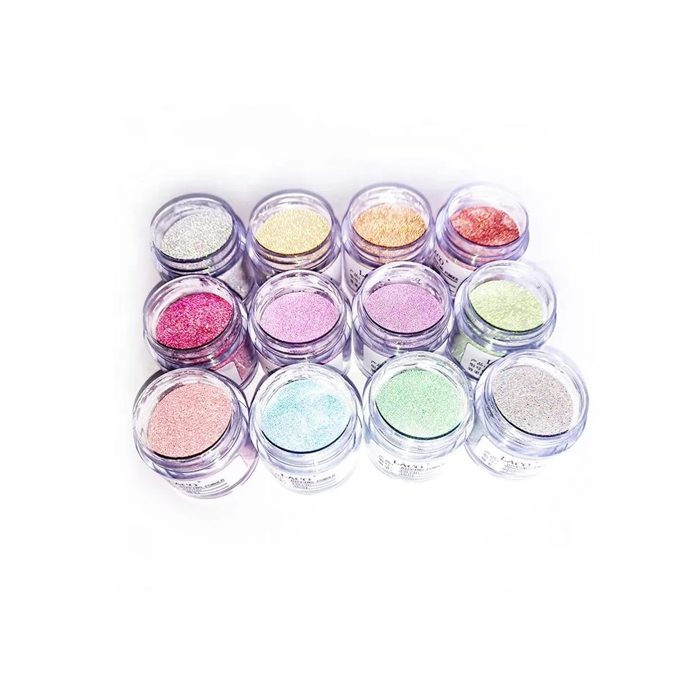 10g nail powder 12 color 3 in 1 laser chameleon glitter dipping powder acrylic polymer nail powder for nail art