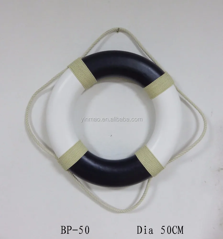 Modern finish painted life buoy (Blue+ White) 50cm 2 color life preserves art life ring