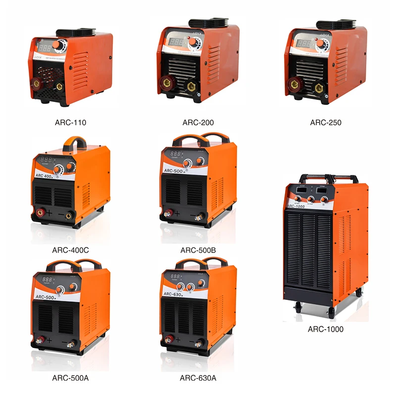 
ARC/MMA Series 110 200 250 400 500 630 1000A High Efficiency AC/DC Portable Inverter Welding Machine 