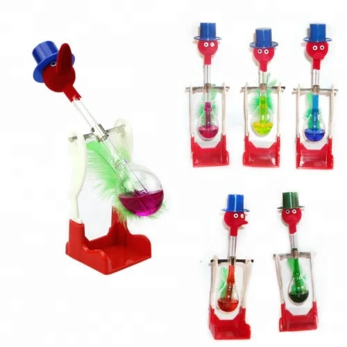 New arrival novelty home decoration glass crafts kids drinking bird educational fun toys drink water for birds