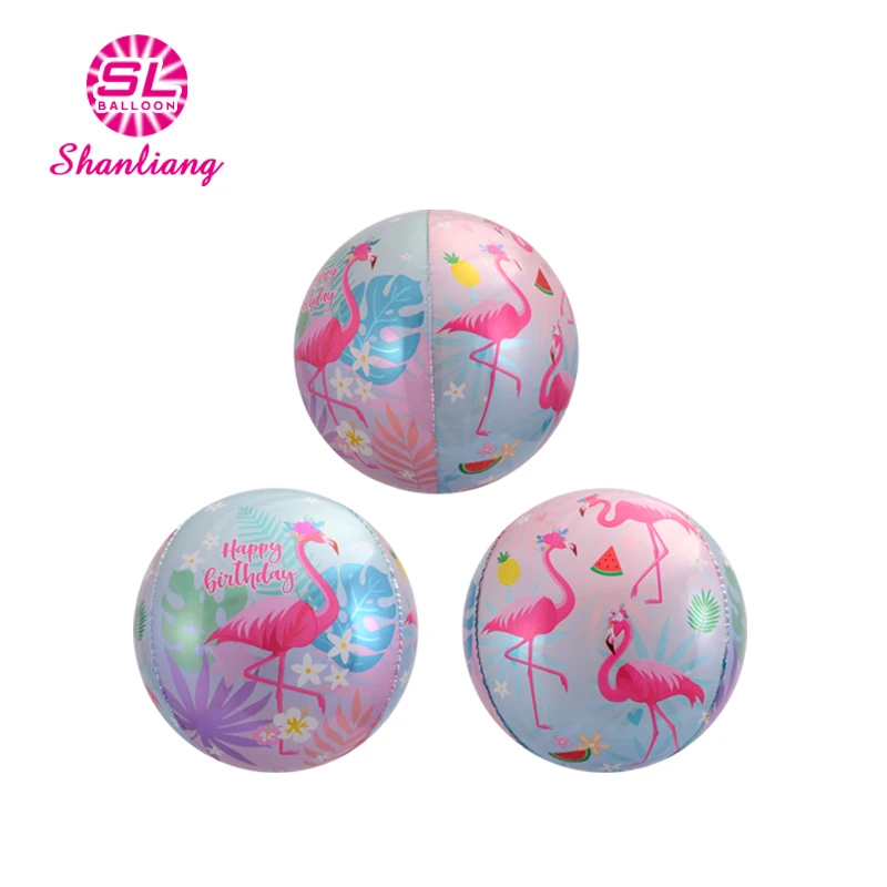 High Quality 3D Balloons Round Football Helium Foil Balloon Customized Print Patterns Children Toys Pink Blue Soccer Balloons