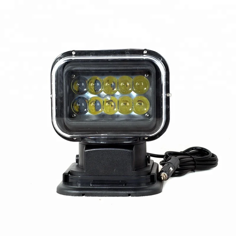 Off road 7inch 12v 50w marine search light led boat search light water proof with remote control