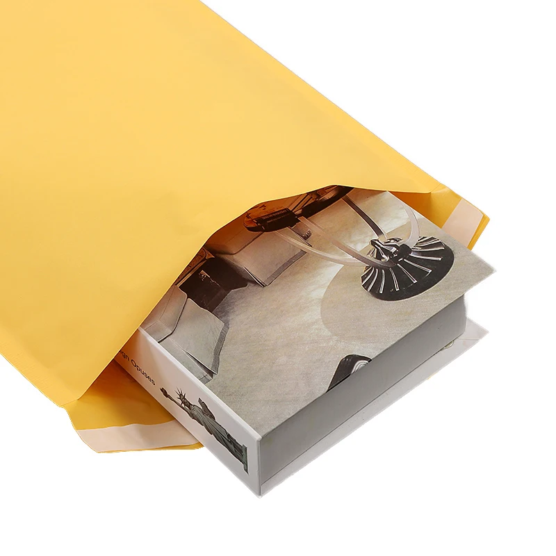 
Cheap yellow kraft paper bubble envelopes for commodity 