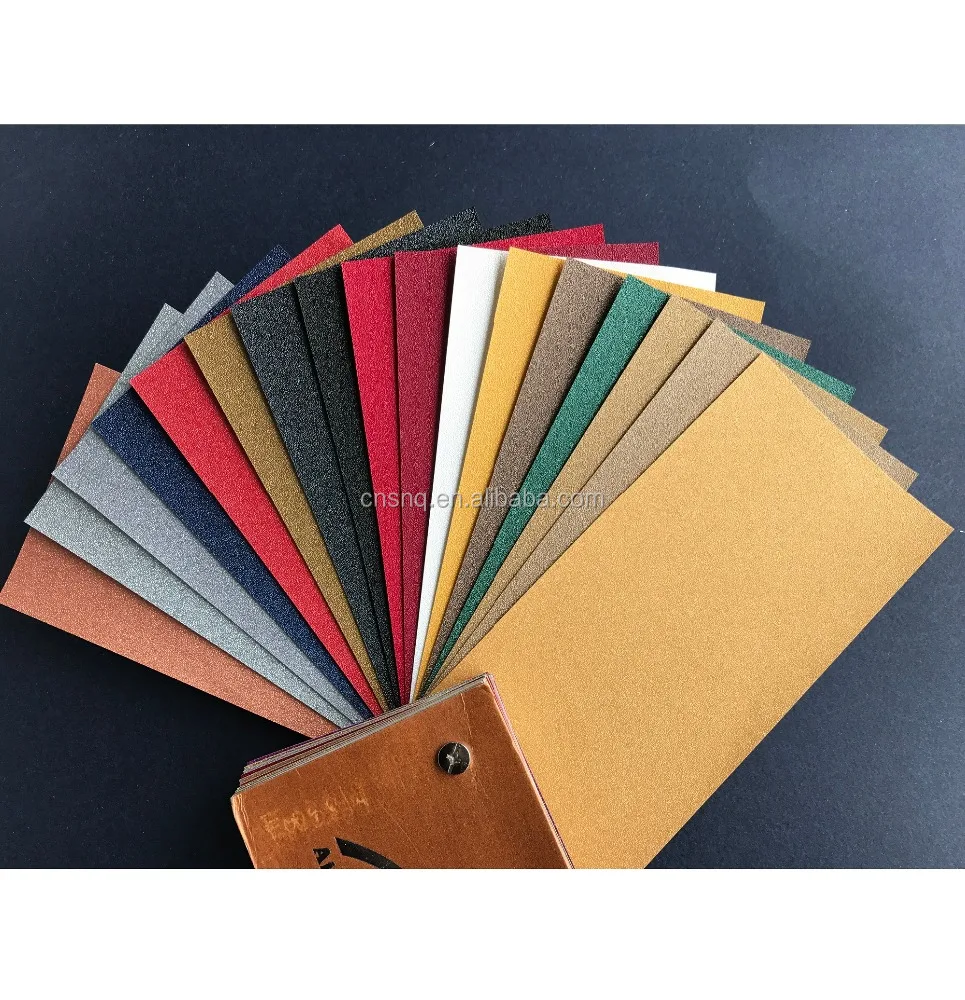 
PVC Paper Vinyl Coated Book Binding Paper and Box Wrapping Paper with Glossy surface 
