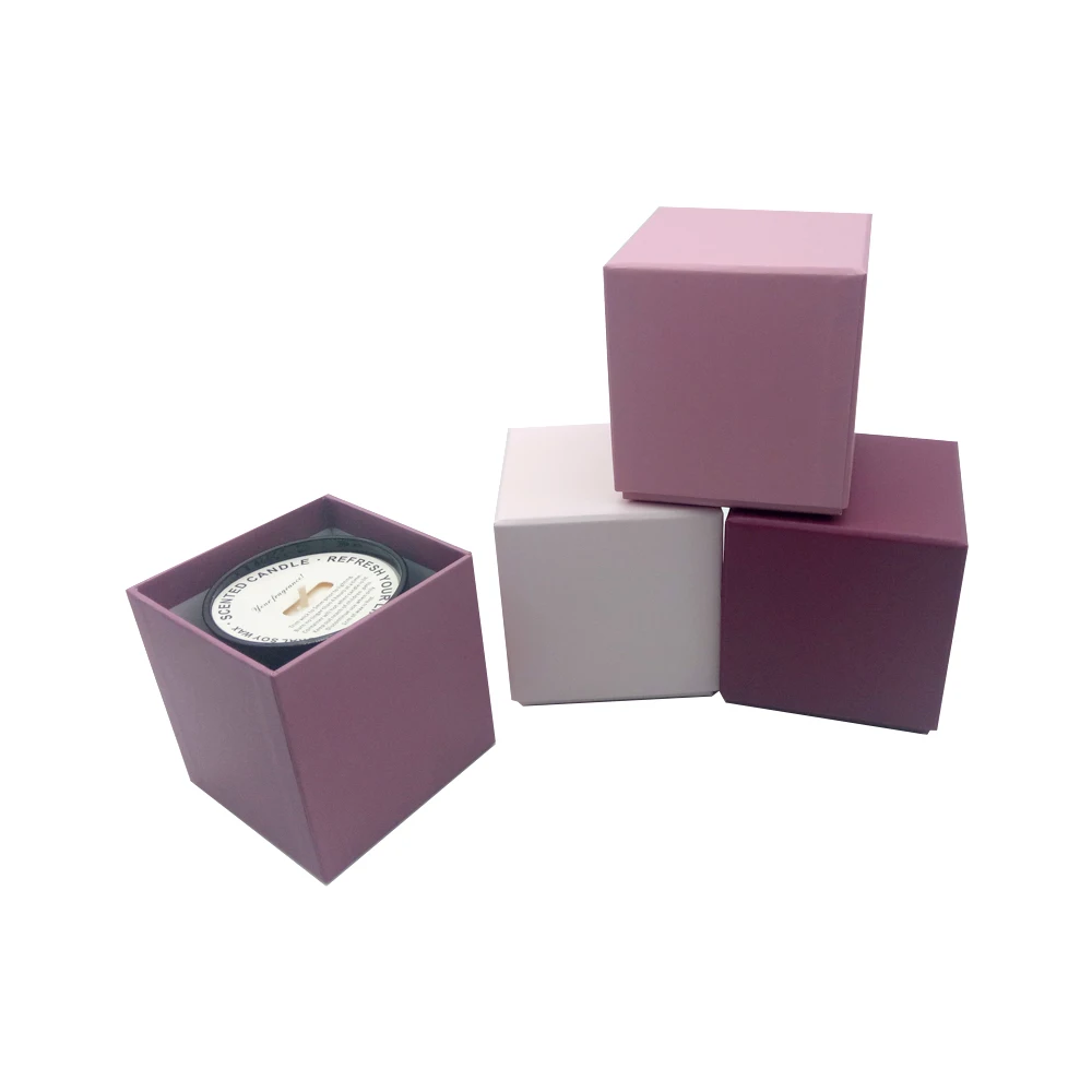 Rigid luxury gift packaging candle box for candles